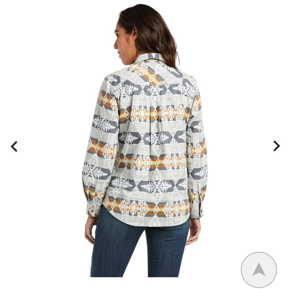 Ariat with Pendleton Billie jean button down arrowhead western shirt - Picture 3 of 9
